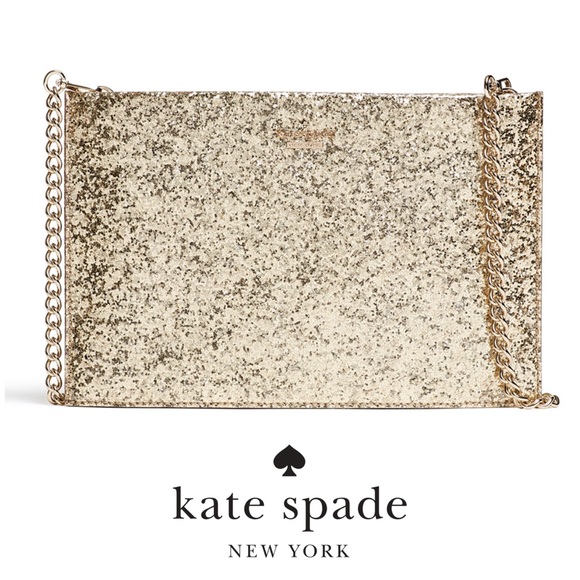 kate spade Handbags - Kate Spade ♠️ Sima Gold Glitterbug Bag ✨ EUC